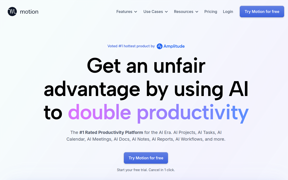Motion website preview
