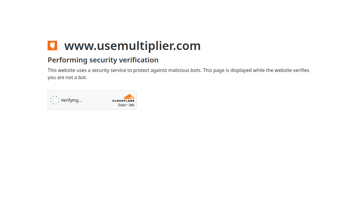 Multiplier interface screenshot