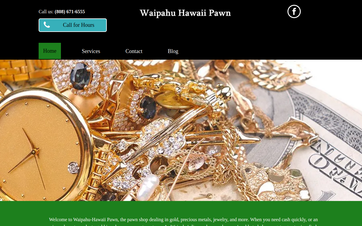 Waipahu-Hawaii Pawn website screenshot