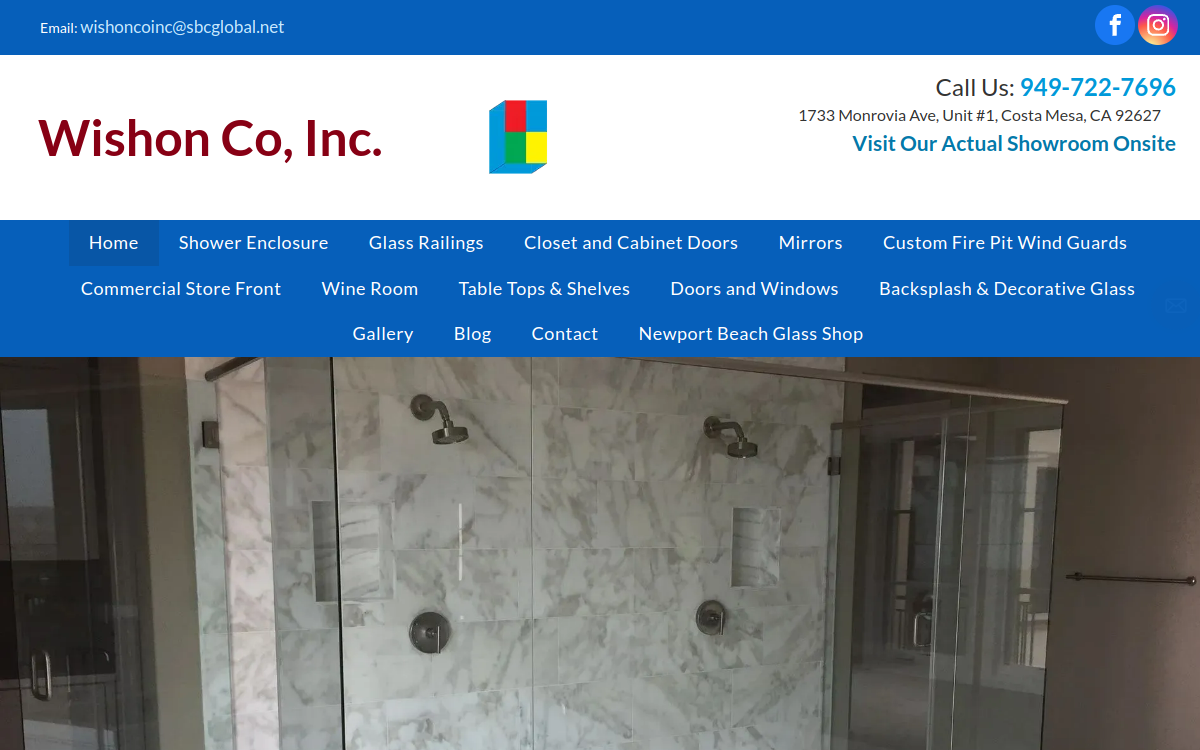 Wishon Company Inc. website screenshot