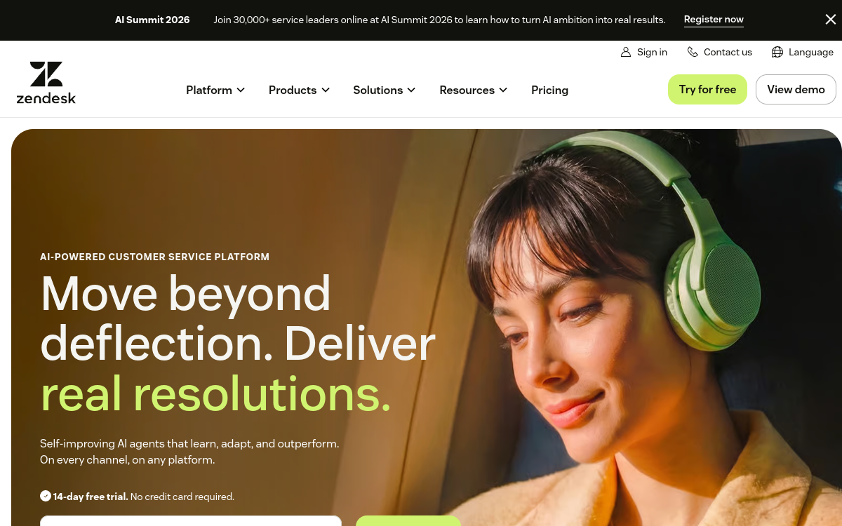 Zendesk interface screenshot