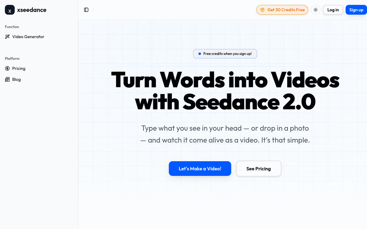 Screenshot di xseedance