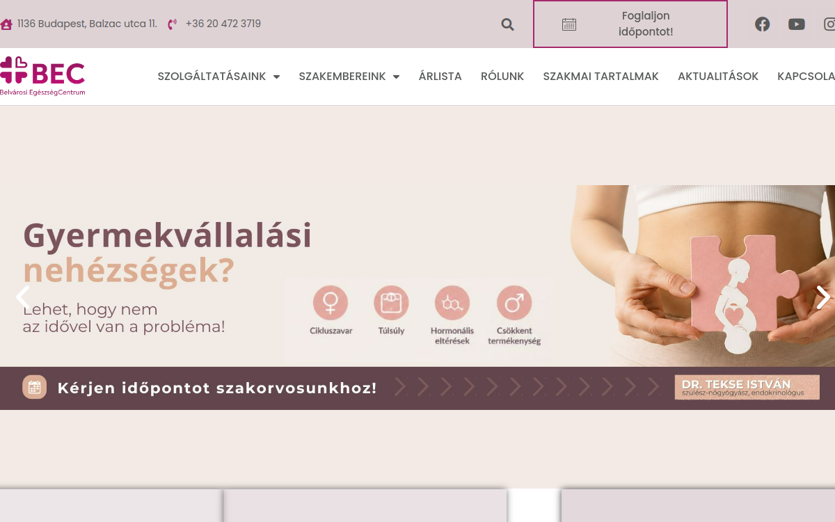 Belvárosi Egészségcentrum – belvarosiegeszsegcentrum.hu valódi kezdőlap