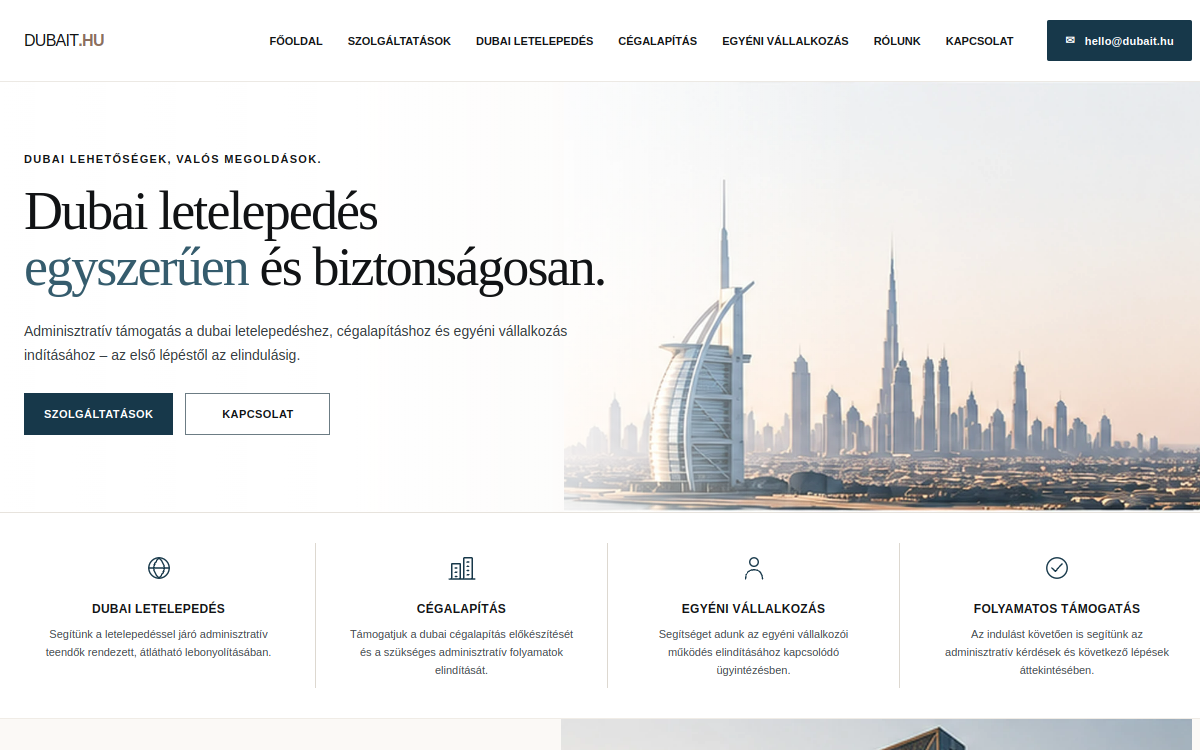 Dubait.ae – dubait.hu valódi kezdőlap