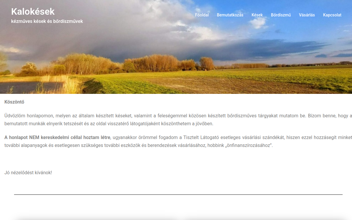 Kalokesek.hu – kalokesek.hu valódi kezdőlap