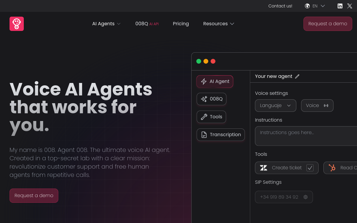 008 website screenshot