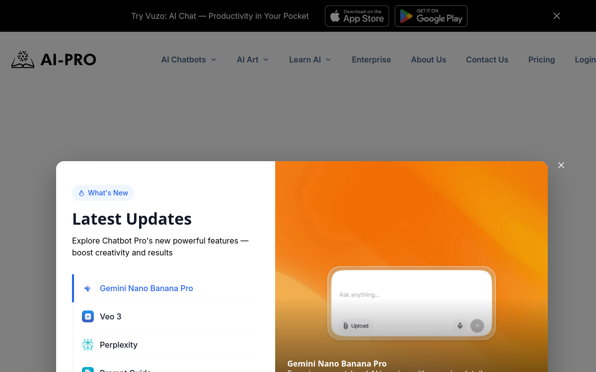 AI-PRO.org website screenshot