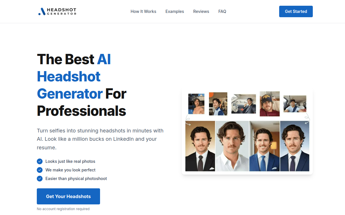 AI Headshot Generator screenshot