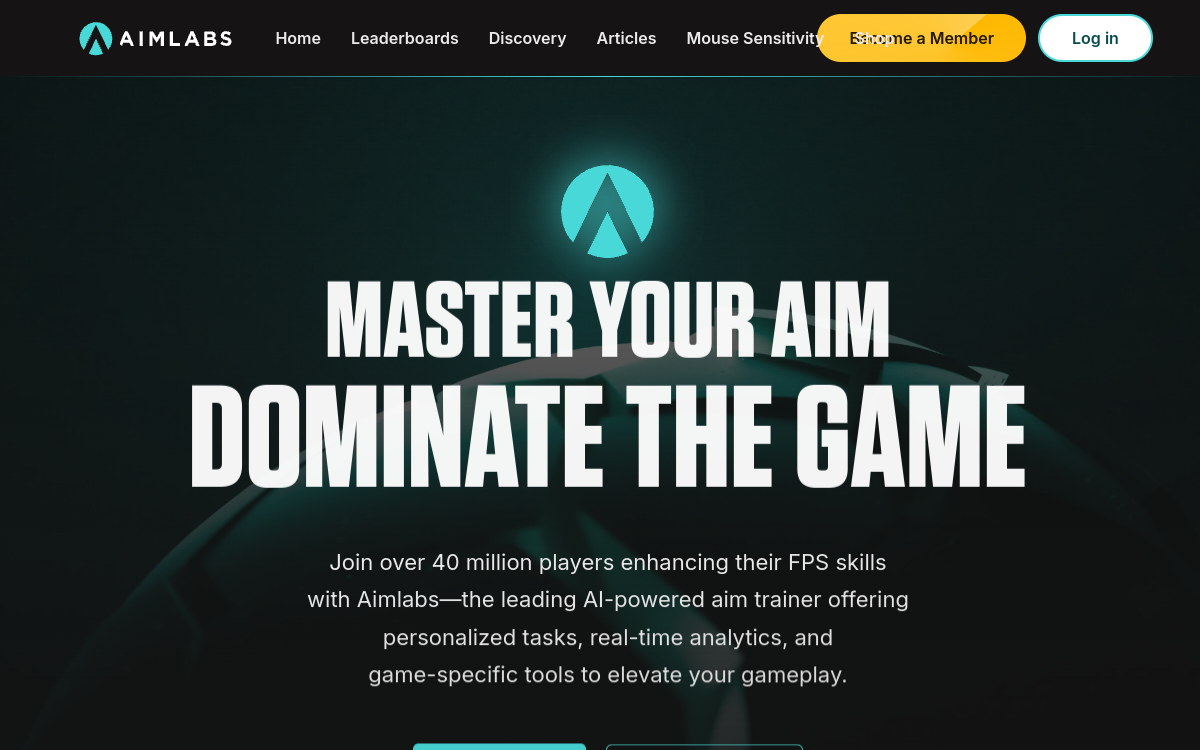 Aimlabs website screenshot