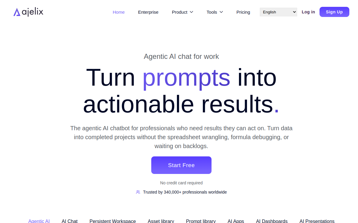 Agentic AI Chat For Work: AI Chatbot For Business That Works 网站预览