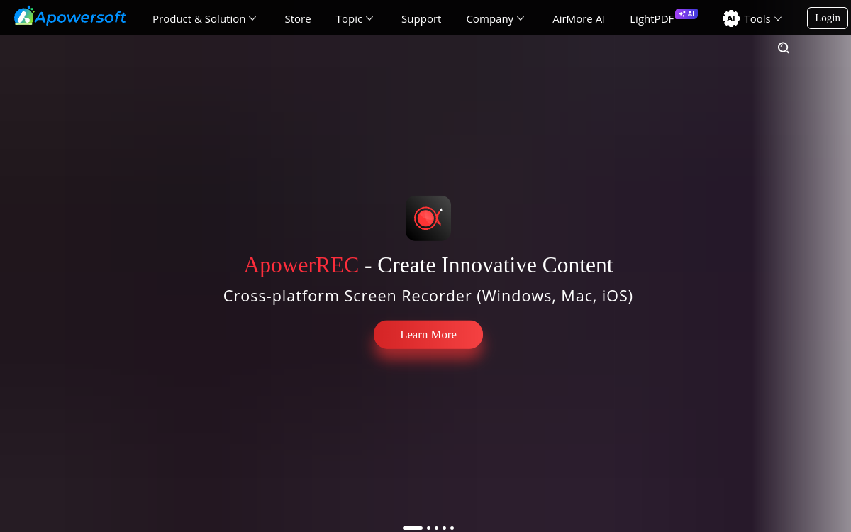 Apowersoft website screenshot