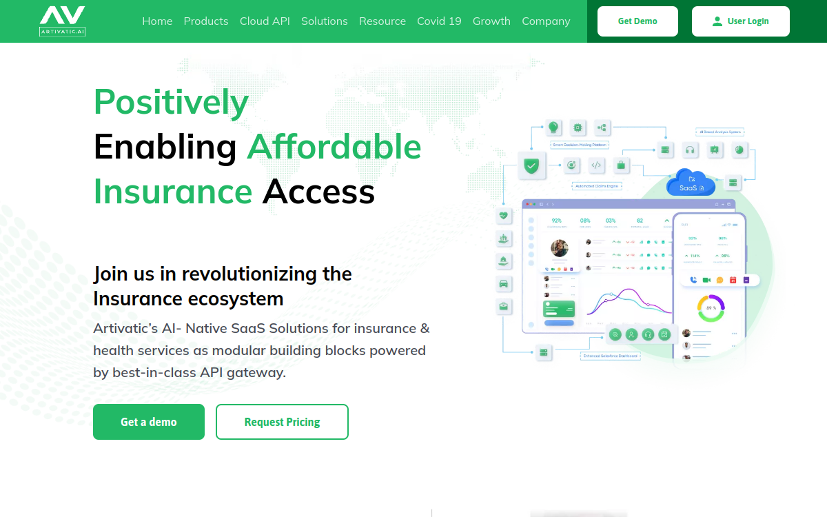 artivatic.ai website screenshot