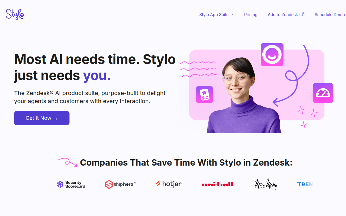 Stylo website screenshot