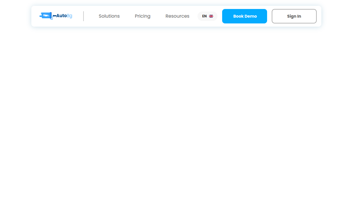 Autobg website screenshot