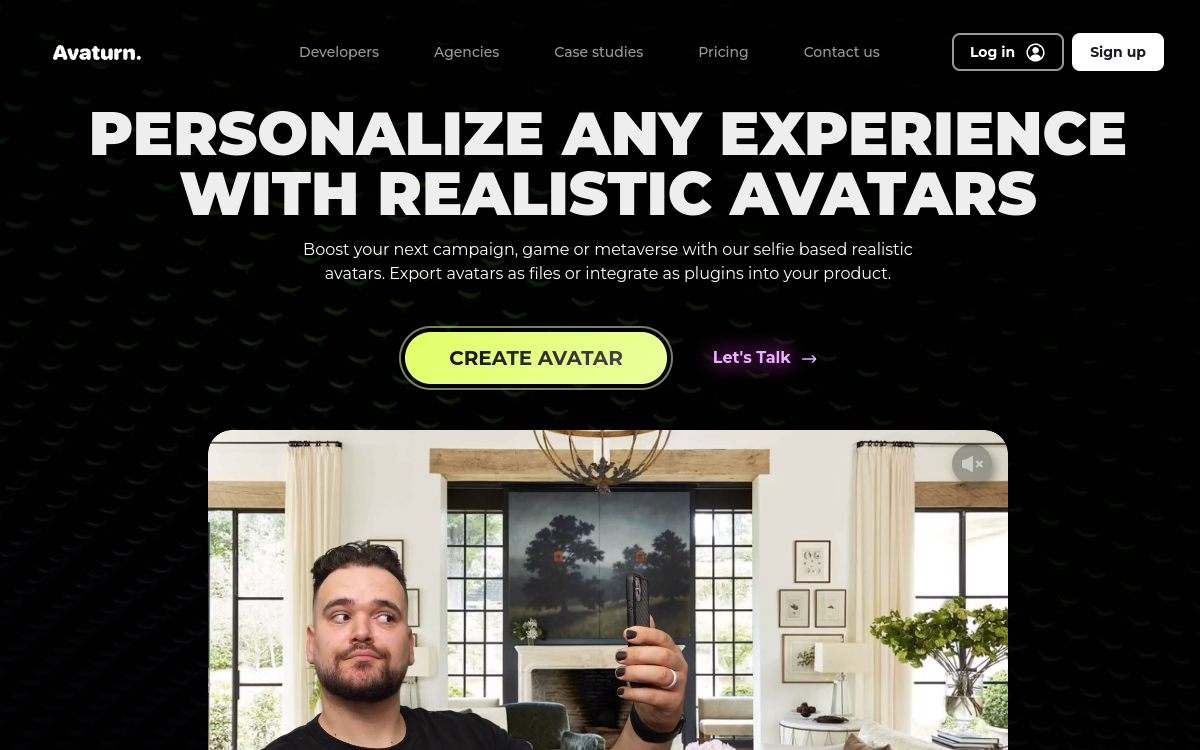 Avaturn ME website screenshot