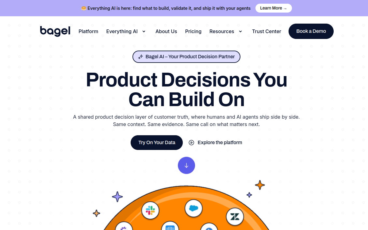 Bagel.ai website screenshot