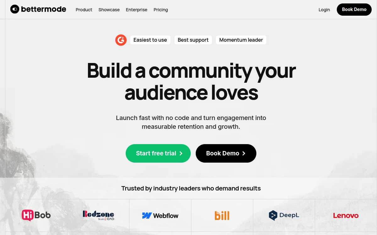 Bettermode website screenshot