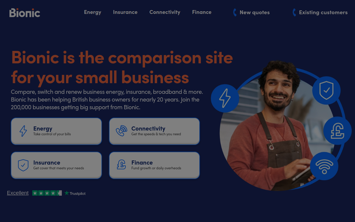 Bionic website screenshot