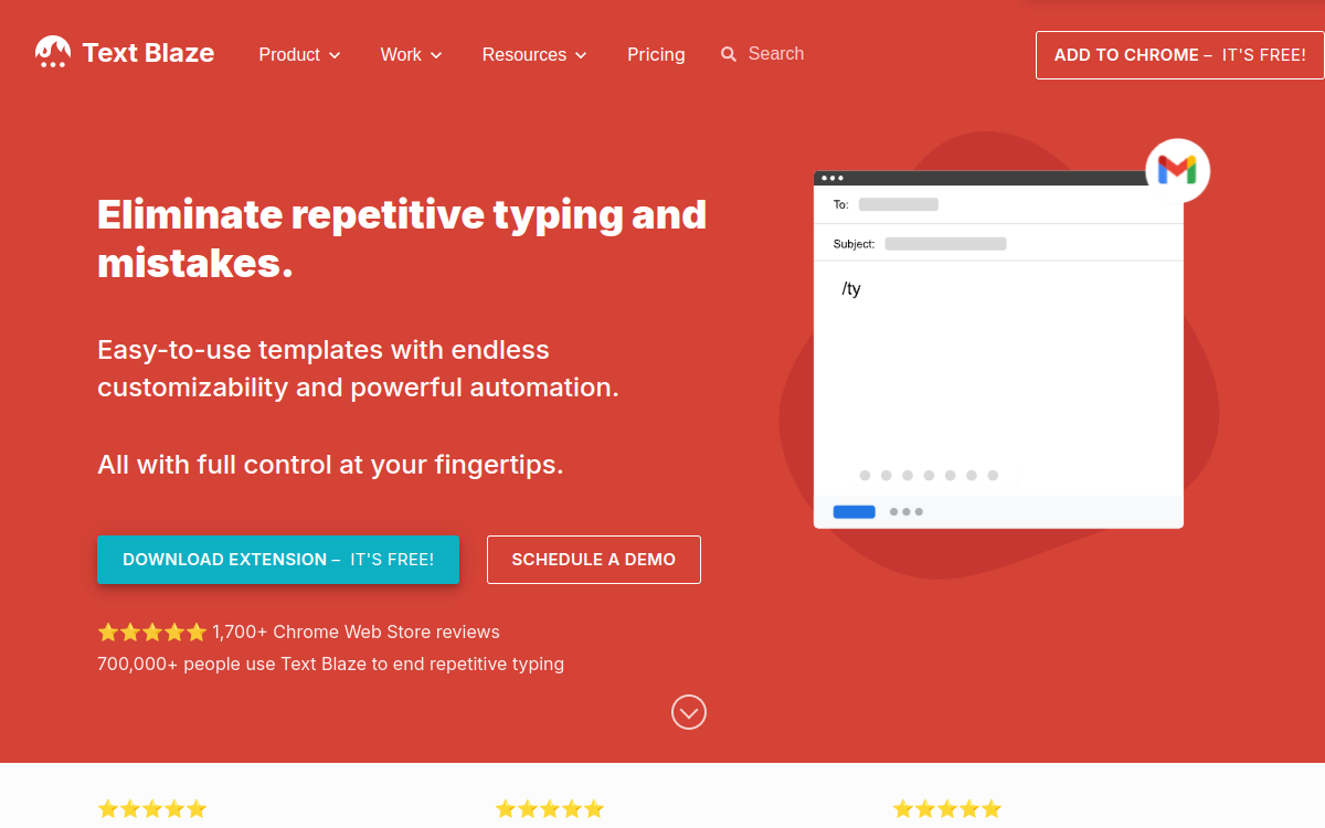 Text Blaze screenshot