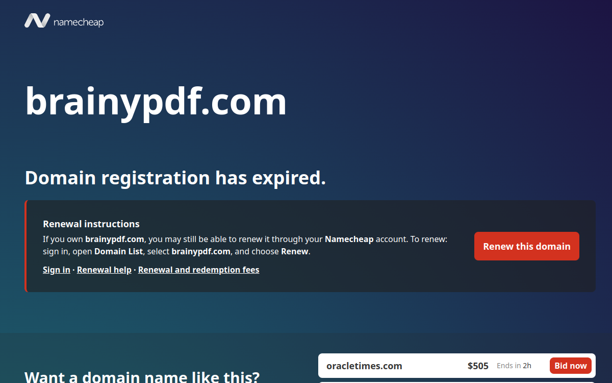 BrainyPDF website screenshot