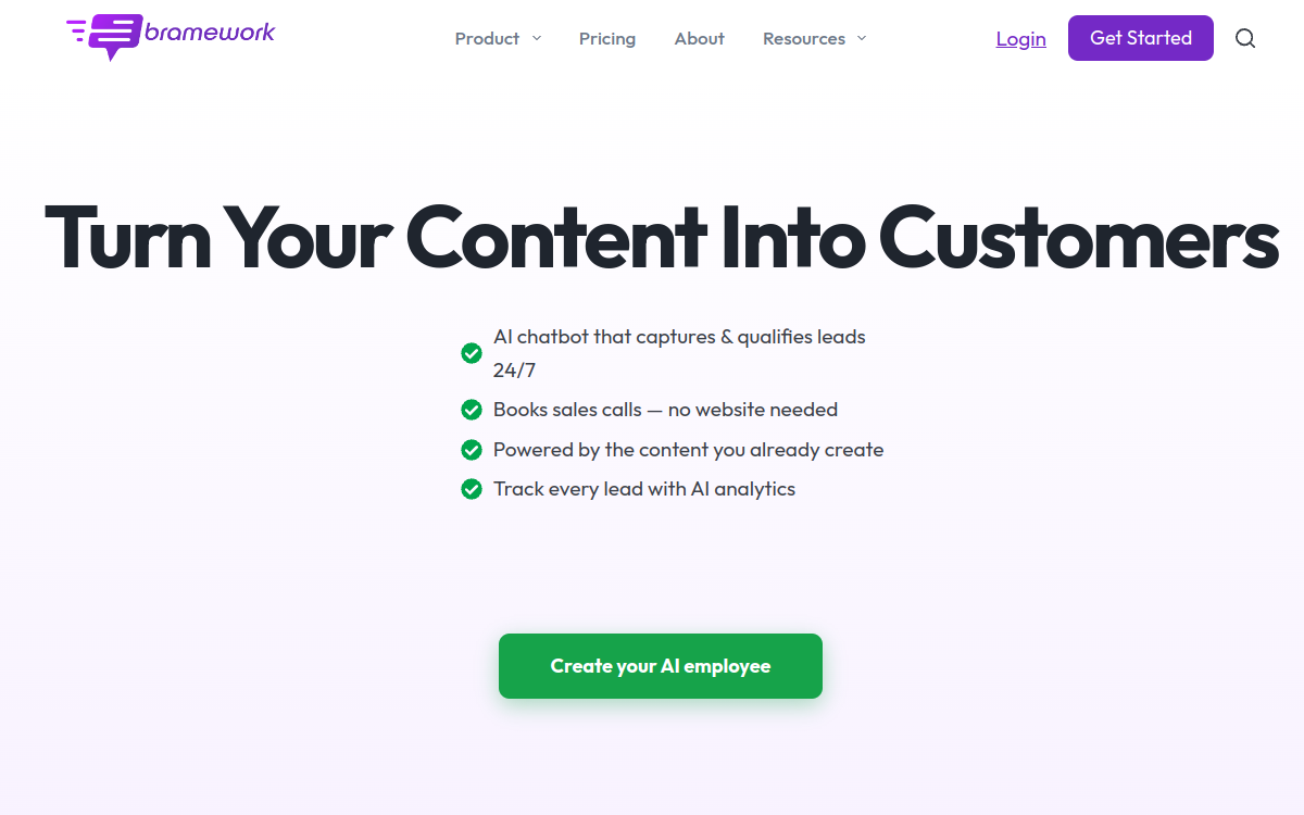 BrameWork website screenshot