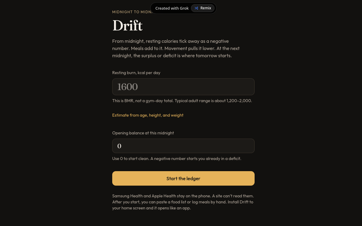 Screenshot of Drift