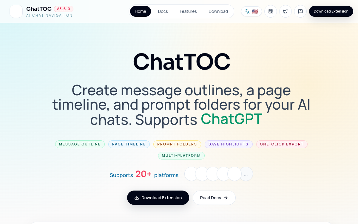 ChatTOC 网站预览