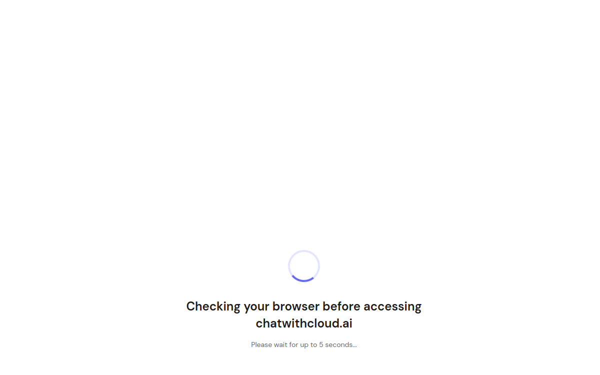 ChatWithCloud website screenshot