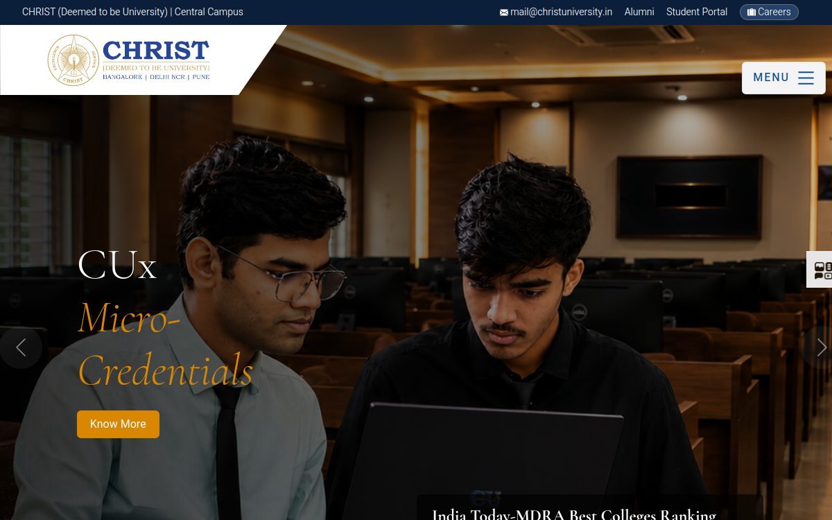 Christ University official campus