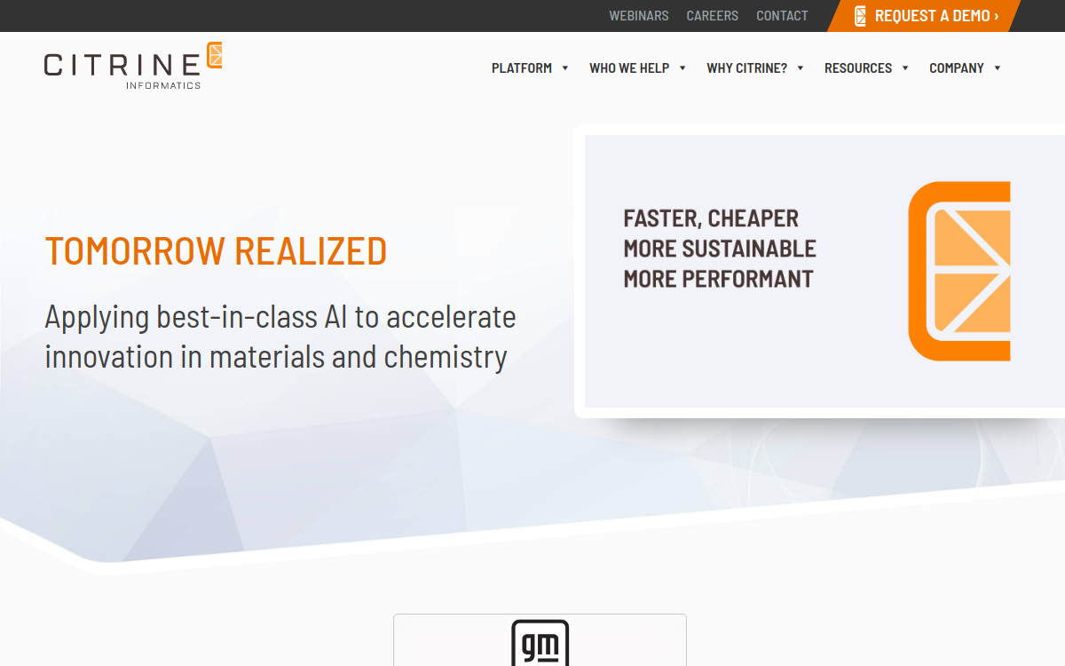 citrine.io website screenshot