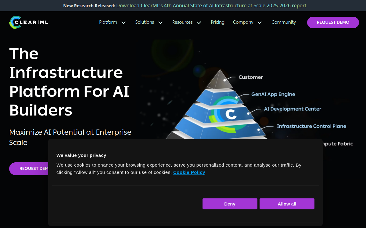 clear.ml website screenshot