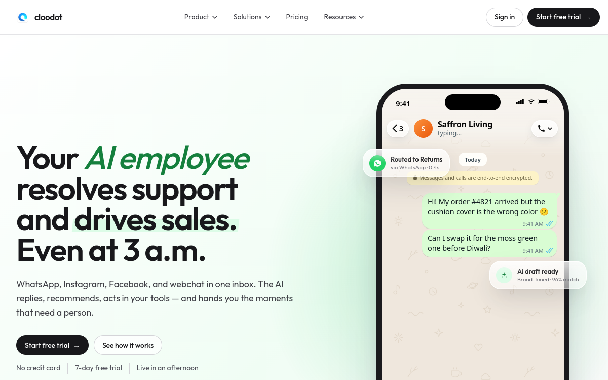 cloodot.com website screenshot