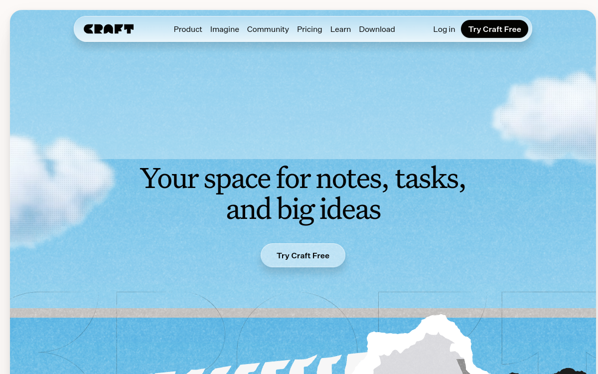 Craft website screenshot