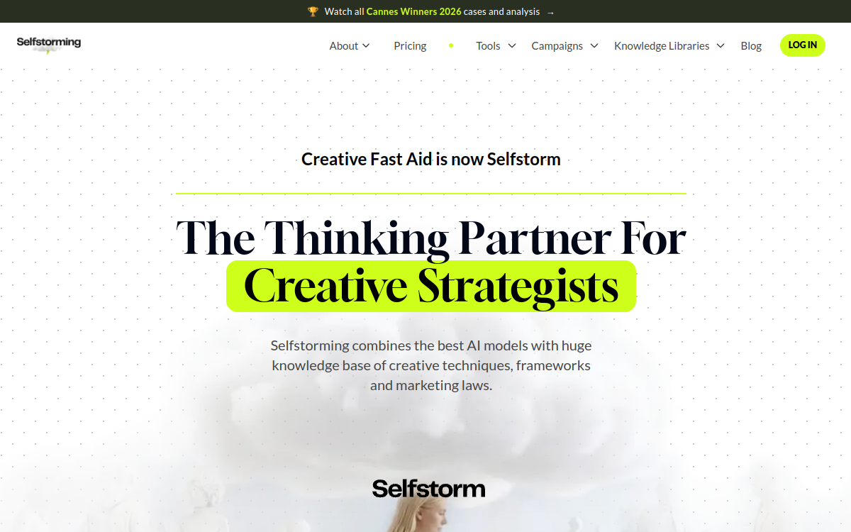 Creative Fast AID website screenshot