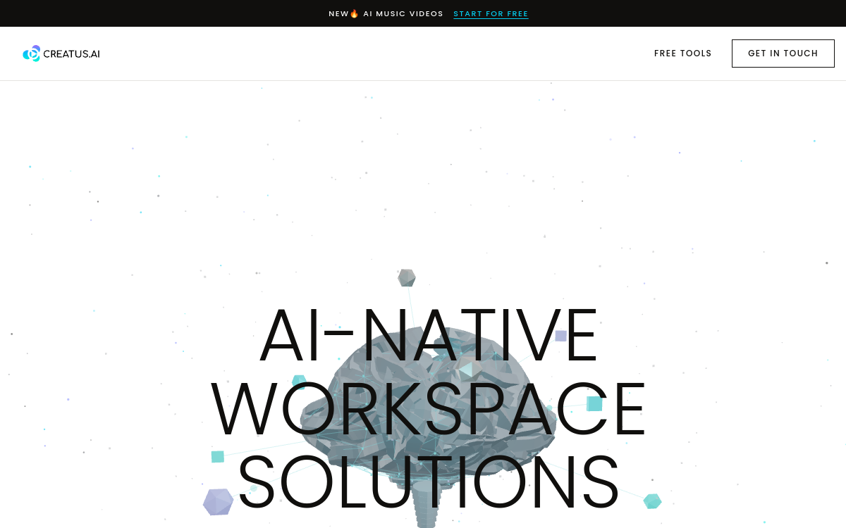 CREATUS.AI website screenshot