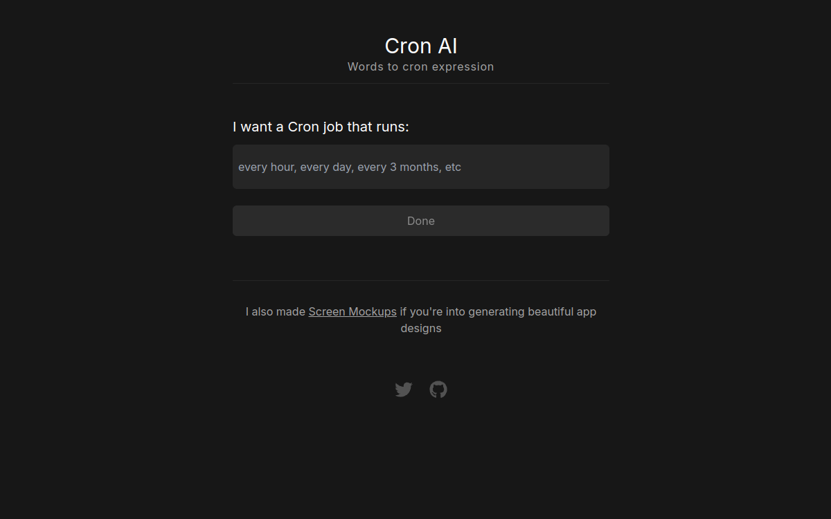 Cron AI website screenshot