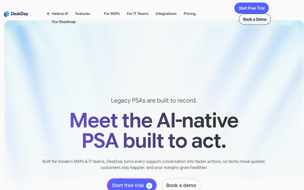 DeskDay website screenshot