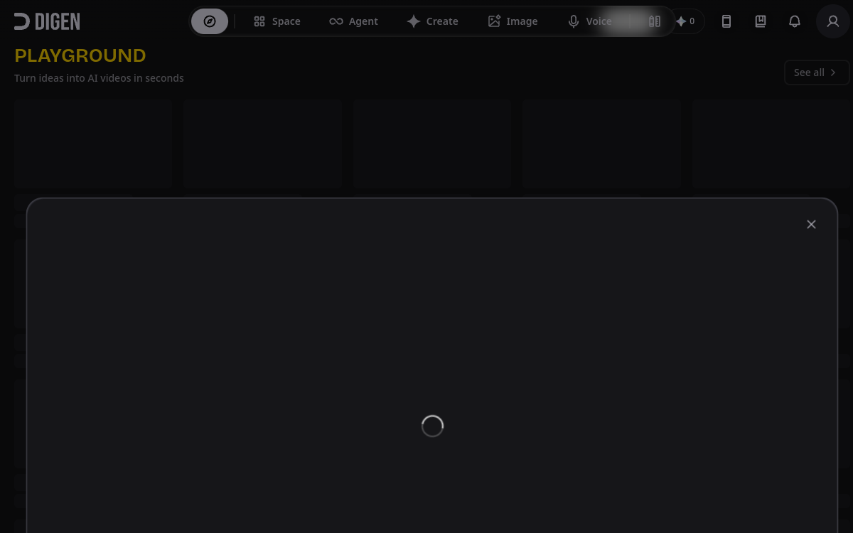 Digen AI – Free AI Video Generator 网站预览