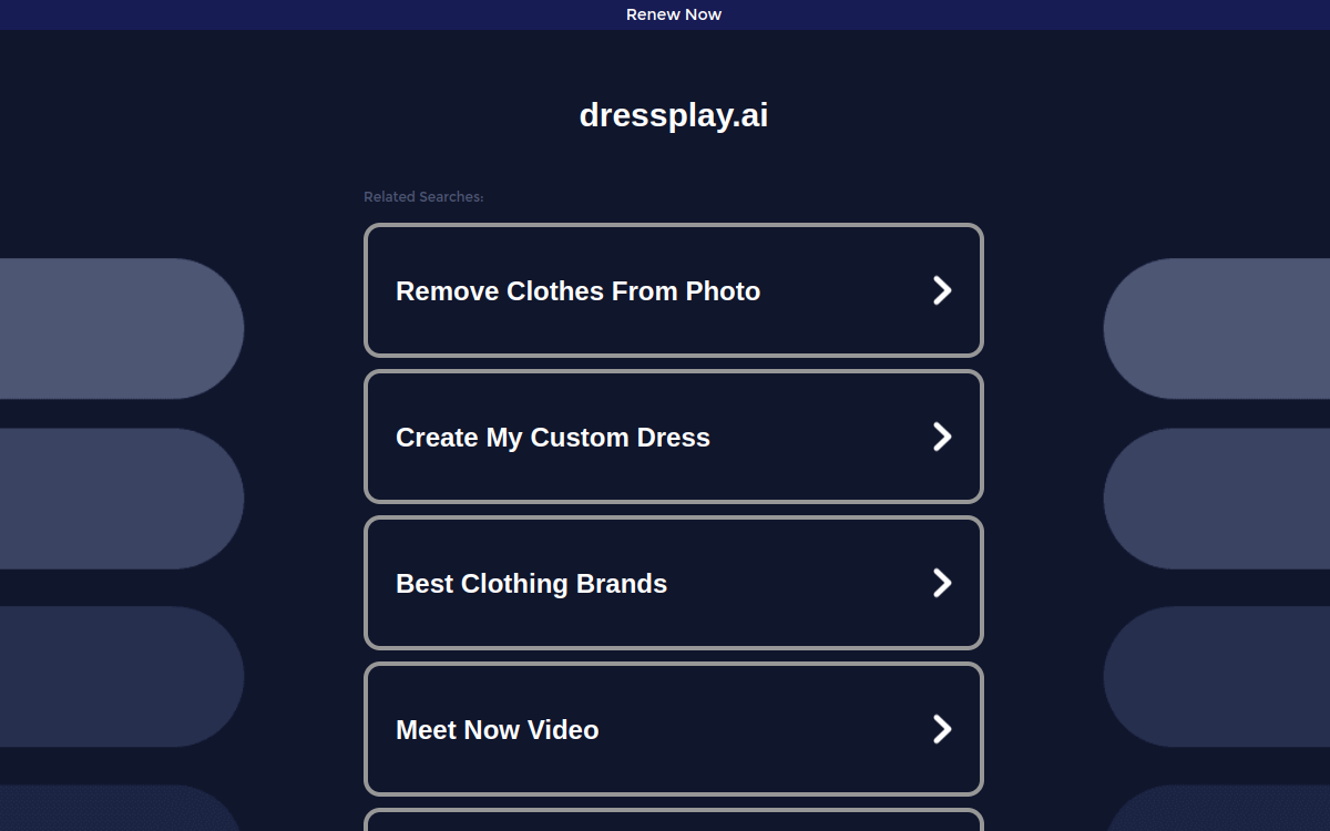 DressPlay website screenshot