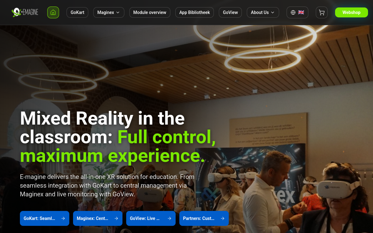 E-magine website preview