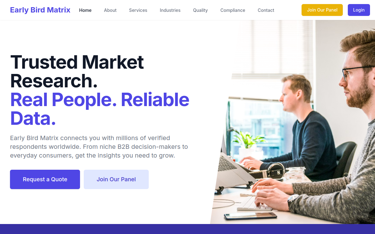 Preview of Early Bird Matrix
