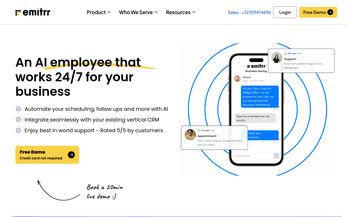 Emitrr website screenshot