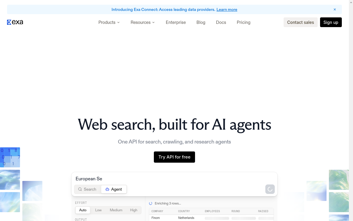 exa.ai website screenshot