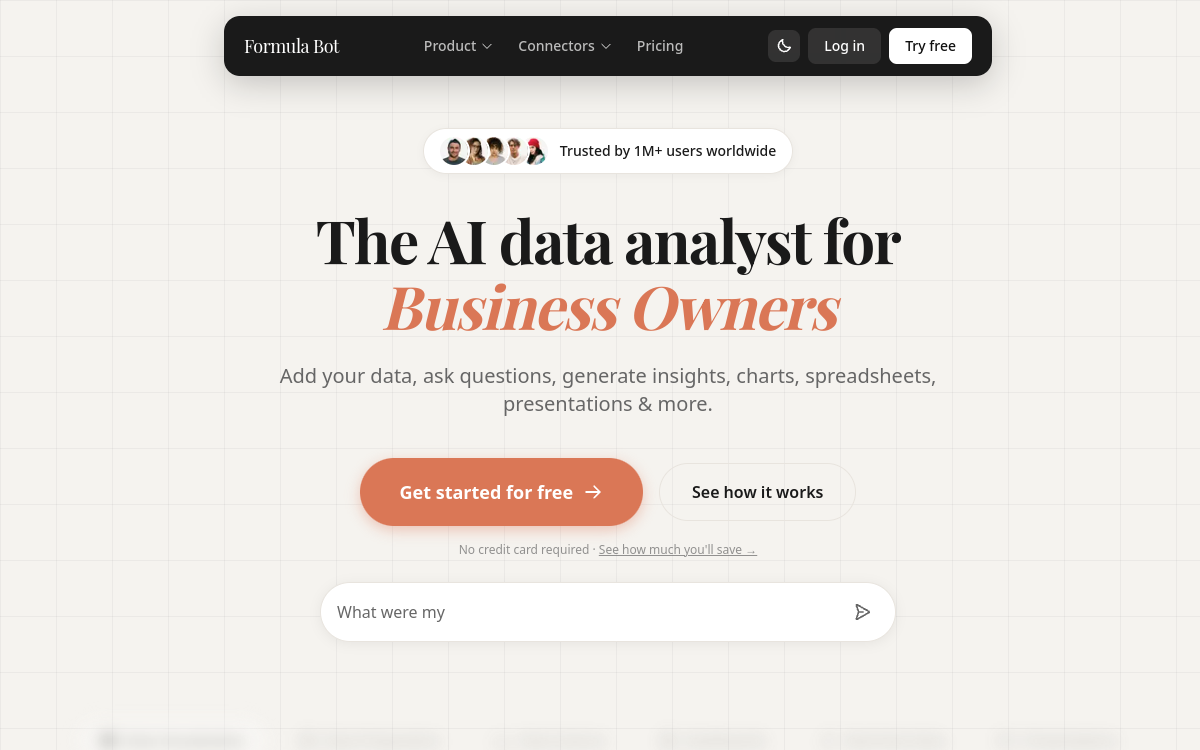 Formula bot 网站预览
