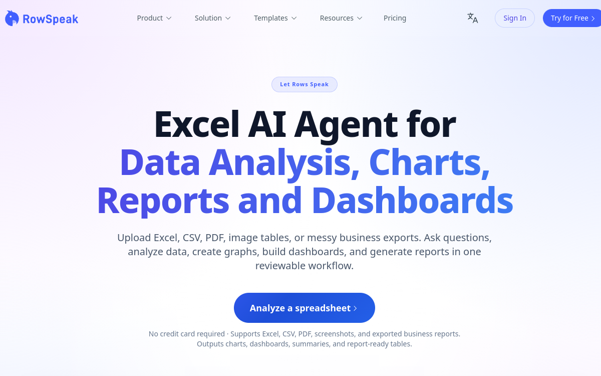 Excelmatic website screenshot