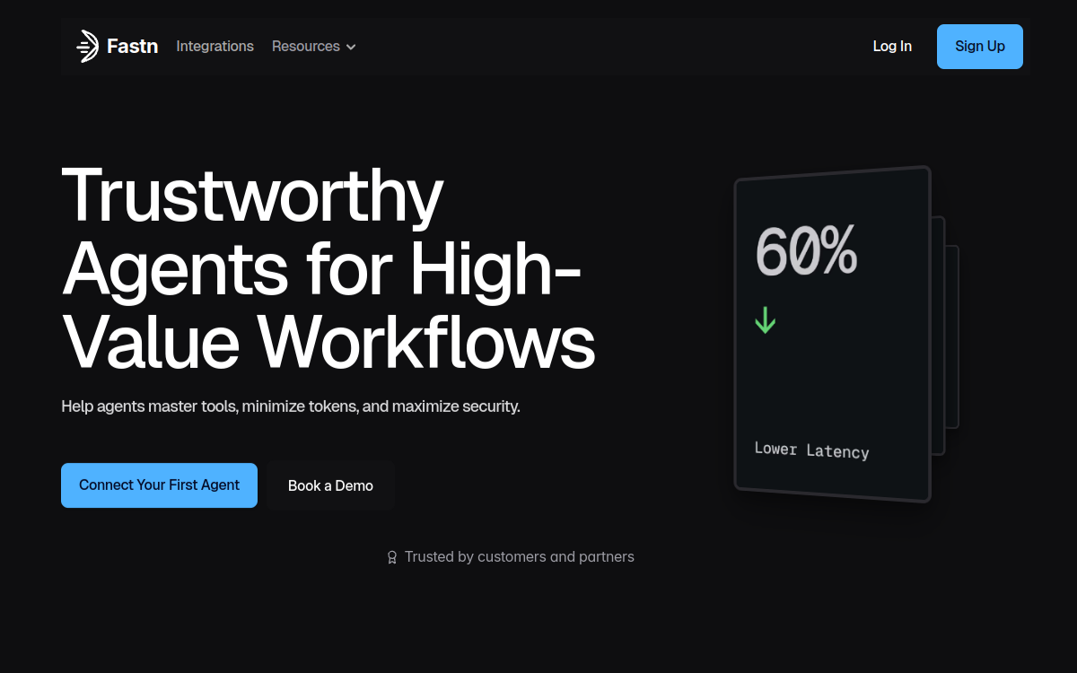 fastn.ai (composable middleware) website screenshot