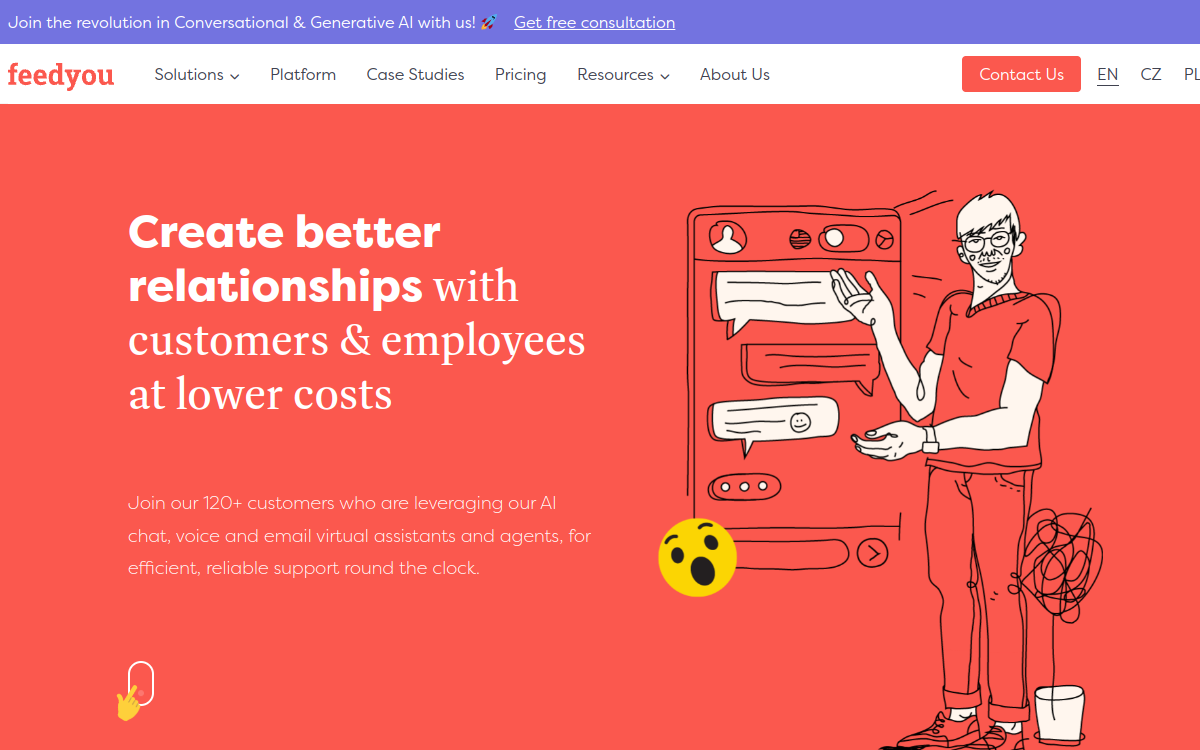 feedyou.ai website screenshot