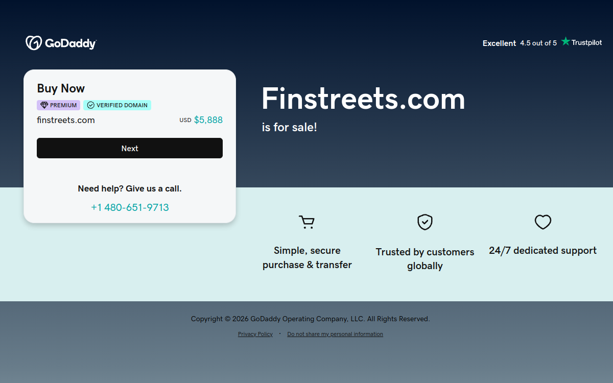 Finstreets website screenshot