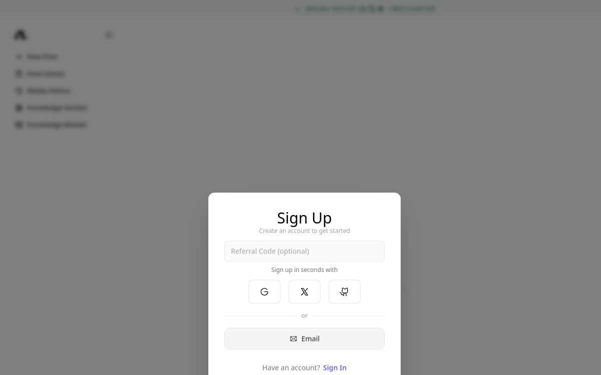 Flowith website screenshot