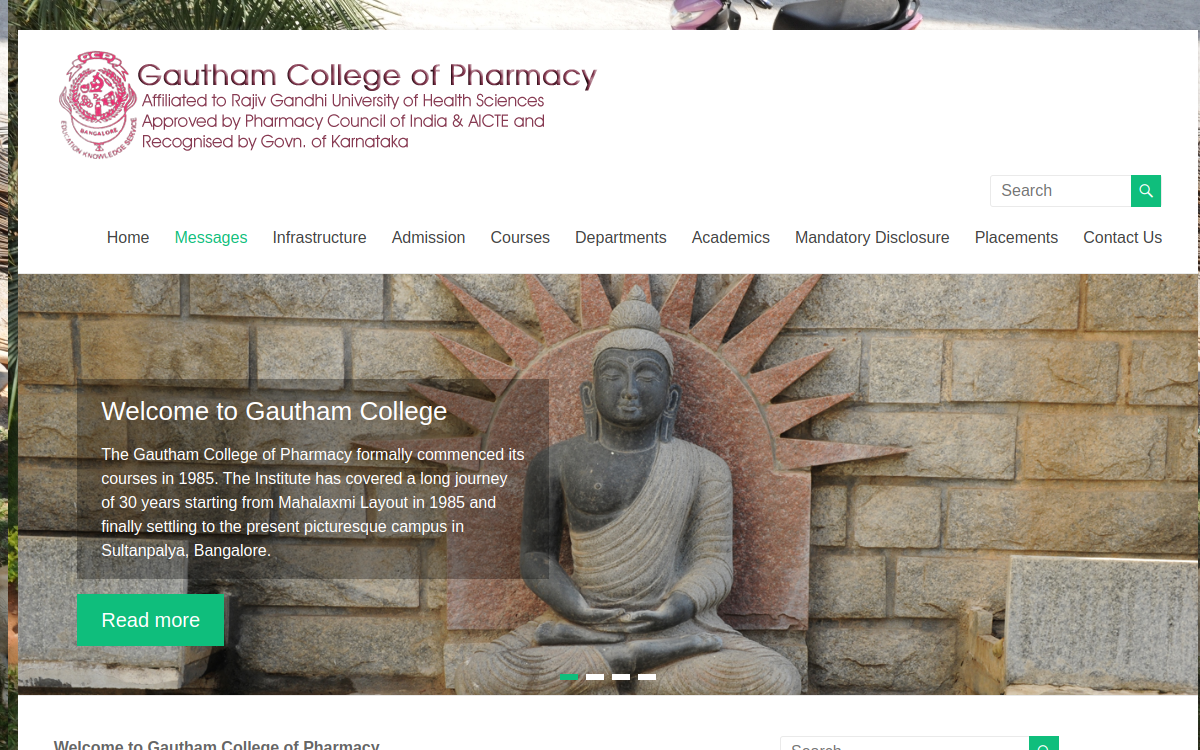 Gautam College of Pharmacy official campus